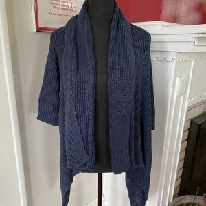 Theory 3/4 Sleeve Linen/Cotton Blend Cardigan, Size M/L